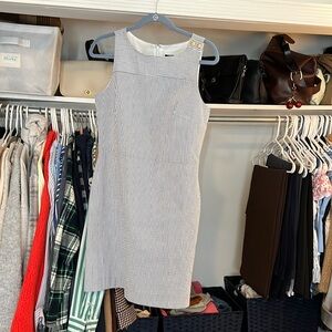 Banana Republic Black and White Striped Dress